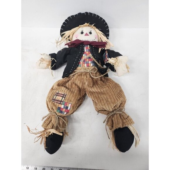 Scarecrow Fall Thanksgiving Halloween Tabletop Stuff Doll Home Decor Display - Picture 2 of 8